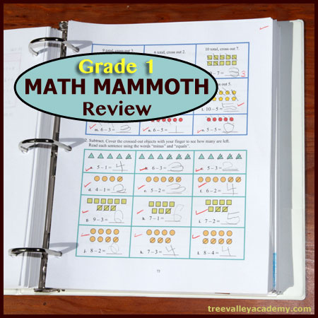 Grade 1 Math Mammoth Curriculum Review