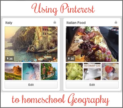 Using Pinterest to homeschool Geography