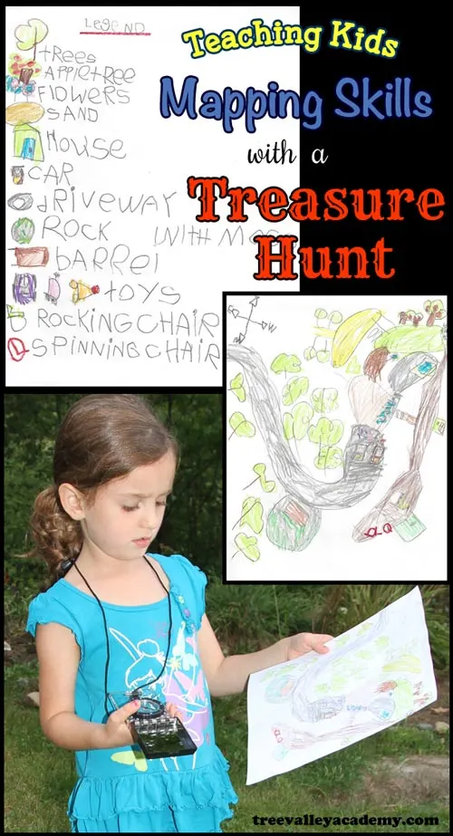 Teaching Kids Mapping Skills With A Treasure Hunt.