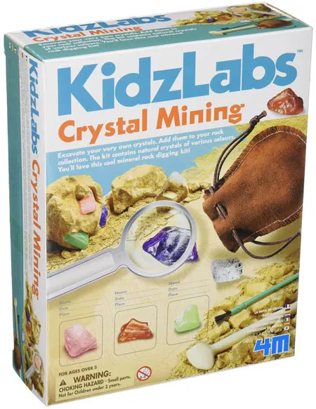 Great science gift for 5-6 year old: Crystal Mining Kit