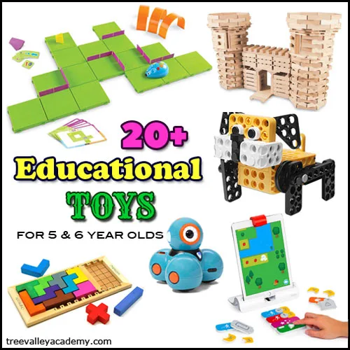 Gift Guide of Educational Toys for Kindergarten & Grade 1 students (5 & 6 year olds).