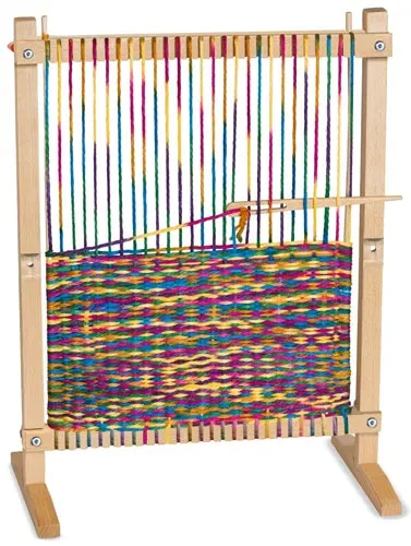 Great gift idea for kids who love arts & crafts: multi-craft weaving loom.