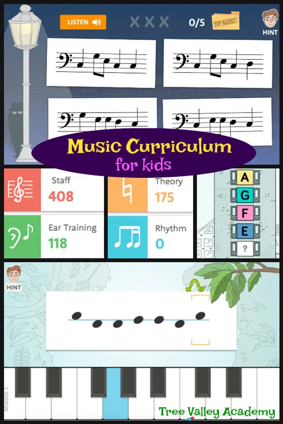 Music curriculum for kids. A review of Hoffman Academy 2.0. Video lessons, printable worksheets, mp3 practice tracks, and online games that teach piano and music. A great option for homeschoolers who wish to learn music.