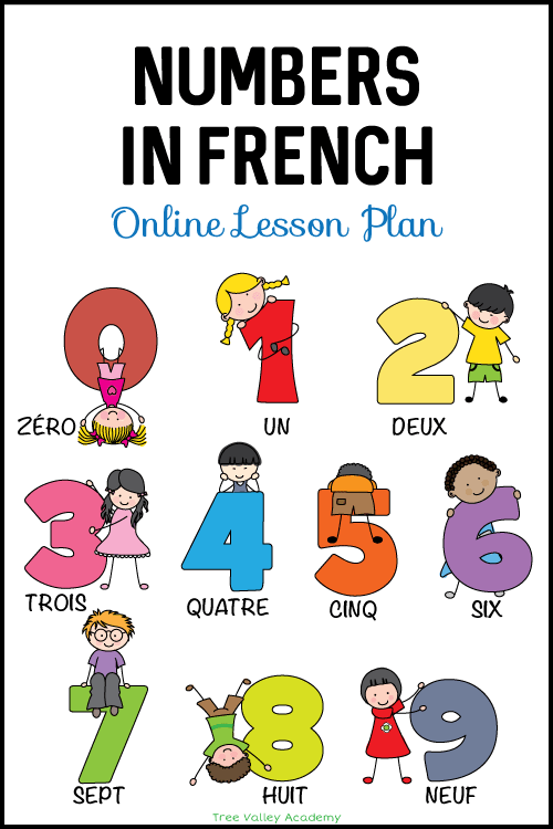 learn numbers in french lesson plan