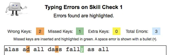 screenshot of Skill Check on "Bytes of Learning"