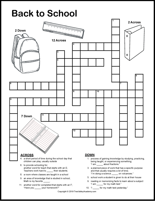 back-to-school-crossword-puzzles-tree-valley-academy