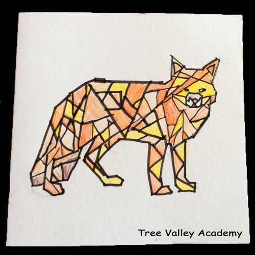 Geometric Animal Art - Tree Valley Academy