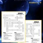 2 printable space themed crossword puzzles for kids in grades 5 or 6