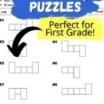 Word shape puzzles perfect for 1st grade.