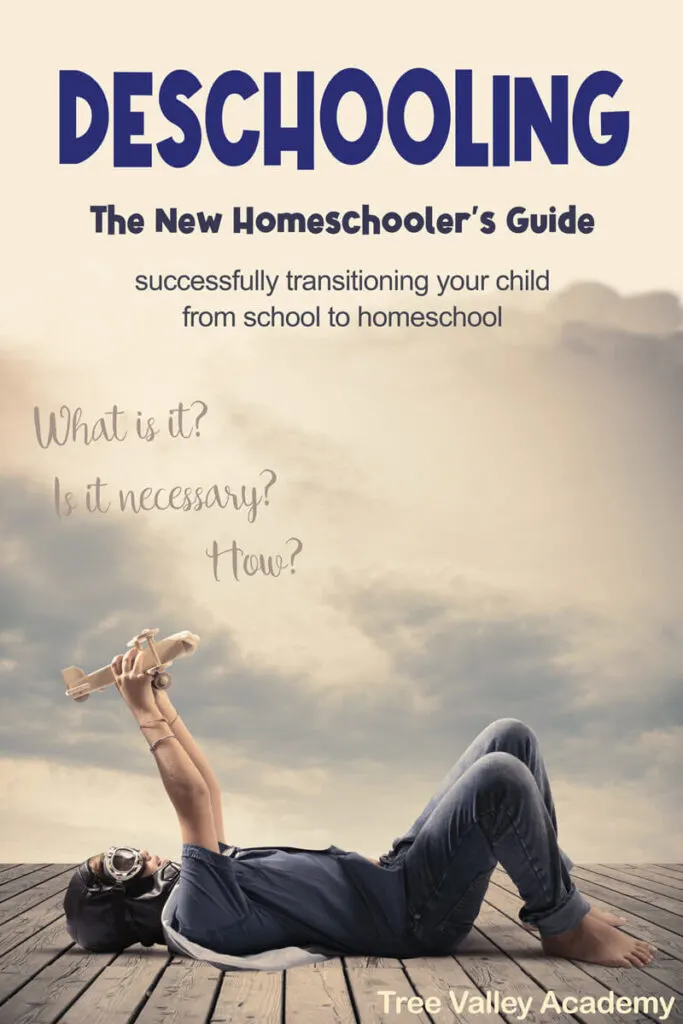 The new homeschooler's guide to Deschooling. How to successfully transition your child from school to homeschool. A mother follows her 3 children on a hike.  She is able to carefully observe each of her children to figure out how each of them learns best. 
