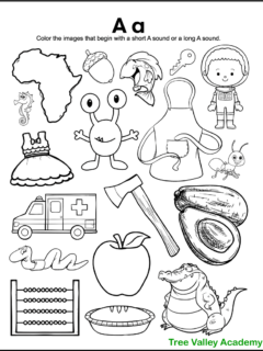 Letter B Sound Phonics Worksheets - Tree Valley Academy