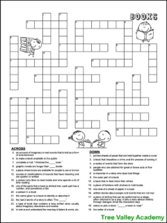 28 crossword puzzles for kids tree valley academy