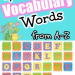 Spring Vocabulary Words from A-Z