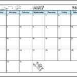 A full letter sized landscape orientation printable calendar for the month of May 2022. Images of a lily pad, lotus flower, and jumping frog decorate the calendar. There's a space at the bottom where you can write notes.