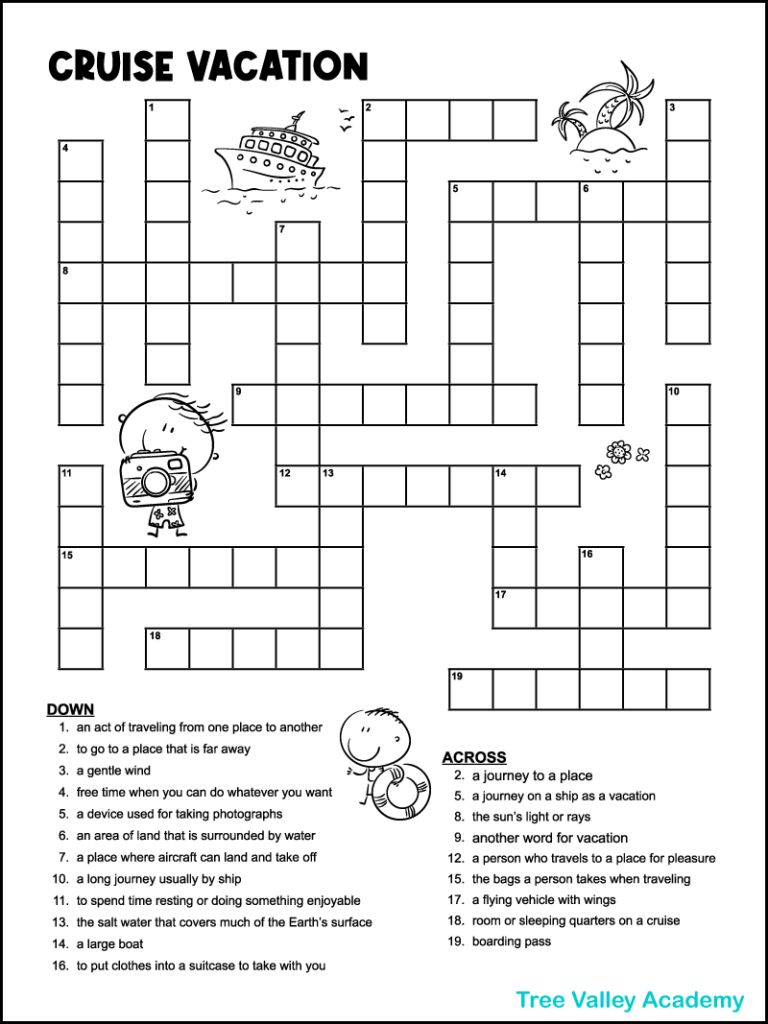 ocean blank cruise ship crossword clue