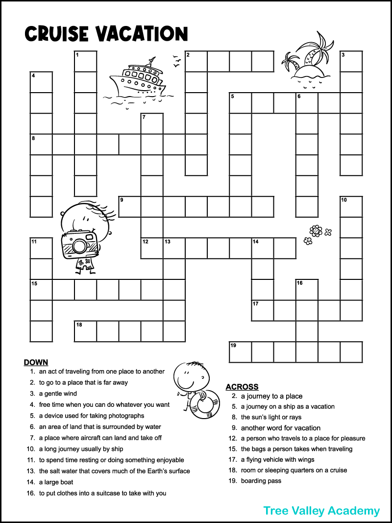 Silent Letters Crossword Puzzle for Kids - Tree Valley Academy