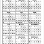 A free printable one page 2023 year calendar showing all 12 months of the year.