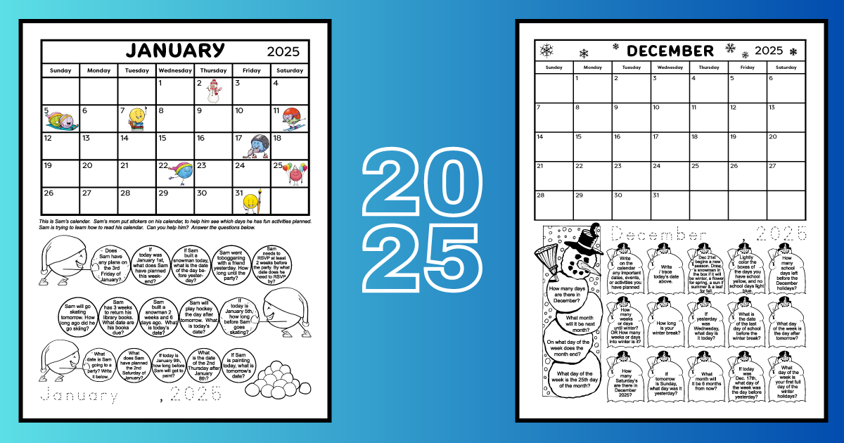 2025 Holiday Calendar Schedule Printable Worksheets Pdf