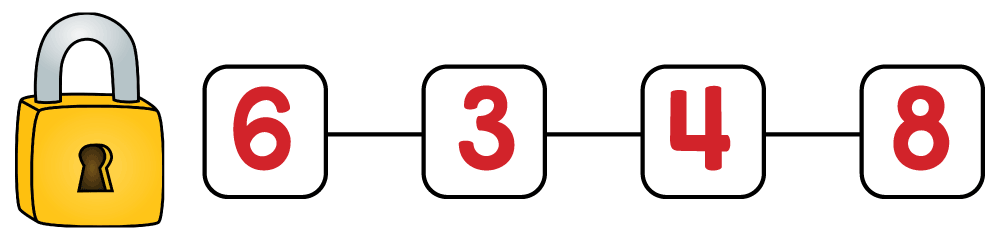 Answer key showing 6,348 as the solution to a 3rd grade number riddle