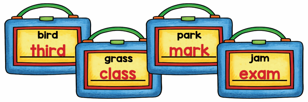 Answer key for 3rd grade rhyming words spelling activity