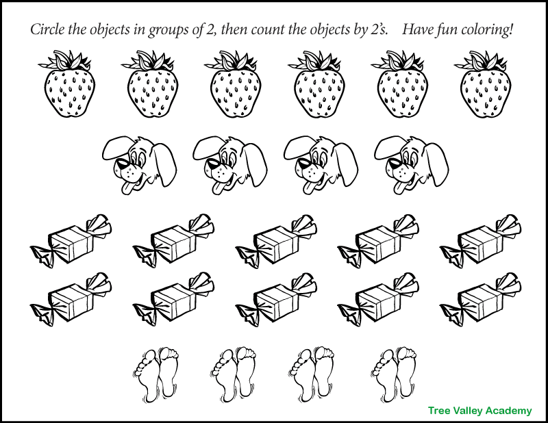 math pictures for kids black and white