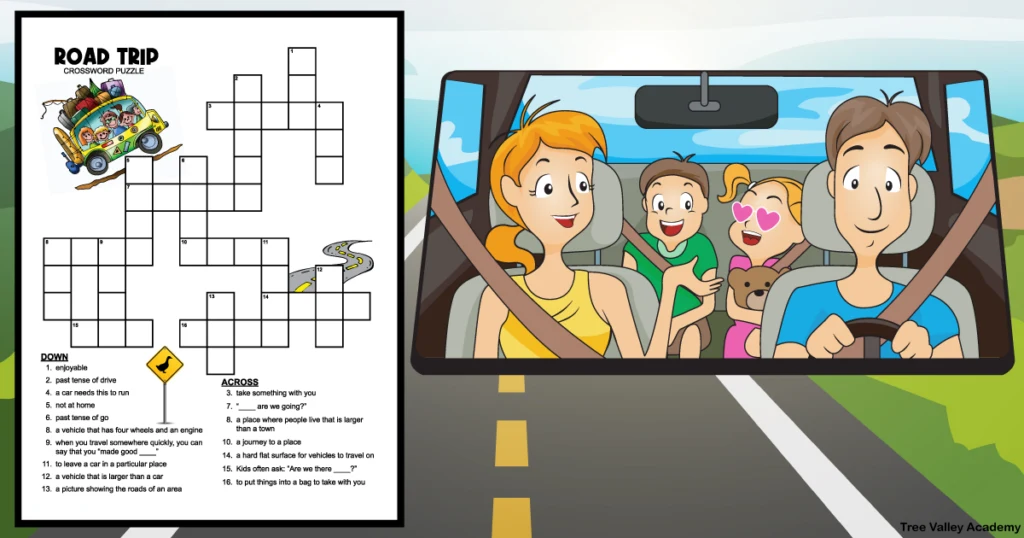 Printable Road Trip Activities Travel Games and Puzzles for 