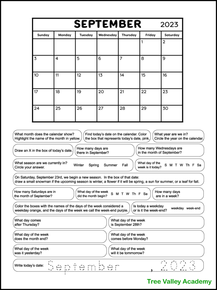 calendar-worksheets-for-september-2023-tree-valley-academy