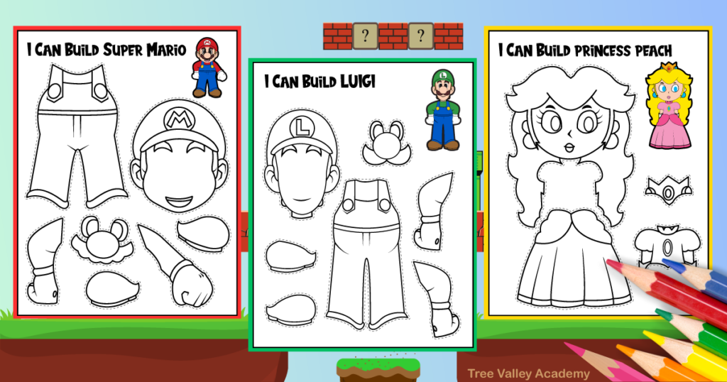 Super Mario Coloring Pages