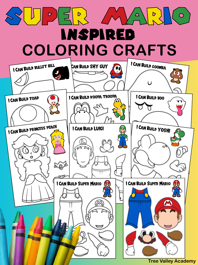 Super Mario Coloring Activity Set