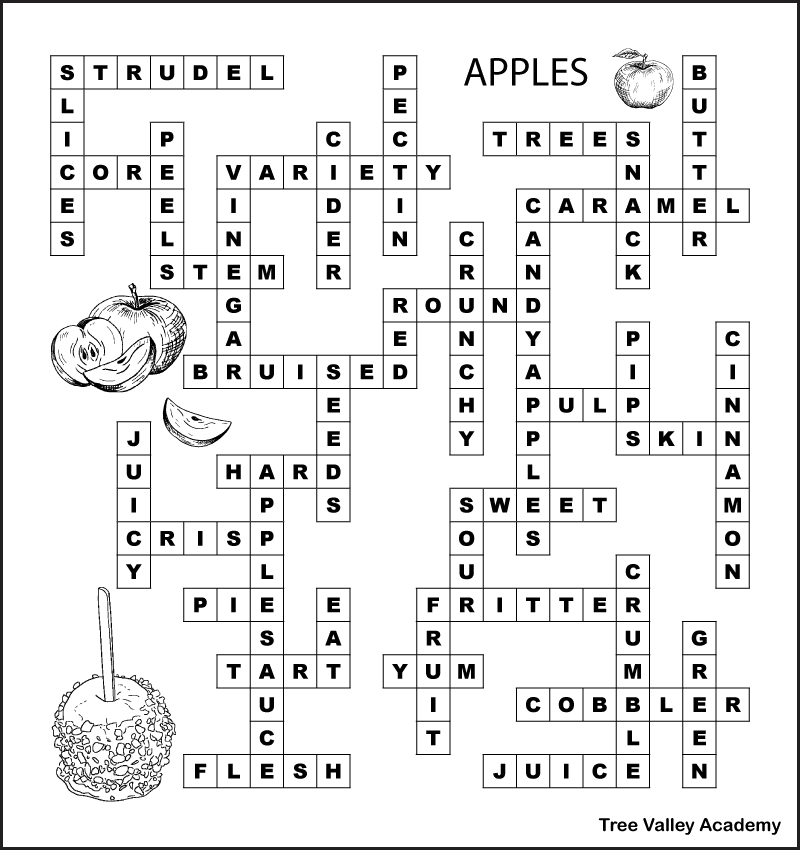 apple fill in word puzzle answer key